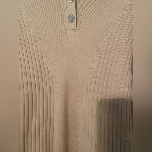 & Other Stories dress-ribbed sweater with rhinestone buttons, fits a S or XS NWT - Picture 6 of 12
